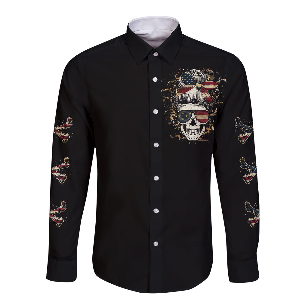girl-skull-long-sleeve-button-shirt-dont-try-to-figured-me-out-i-special-kind