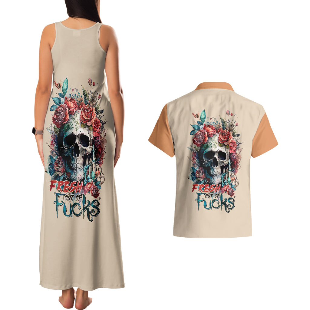 flower-skull-couples-matching-tank-maxi-dress-and-hawaiian-shirt-fresh-out-of-fuck
