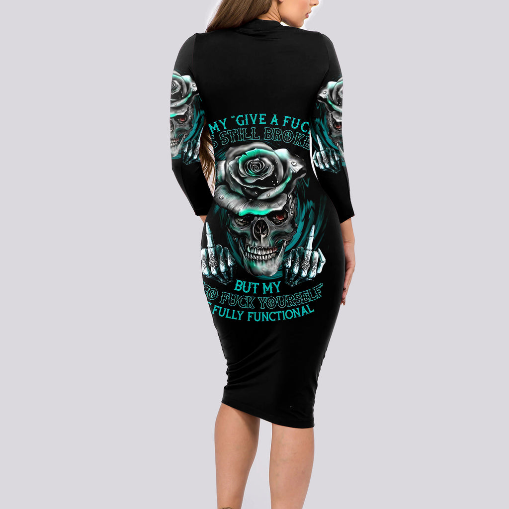 rose-skull-long-sleeve-bodycon-dress-go-fuck-yourself-is-fully-functional