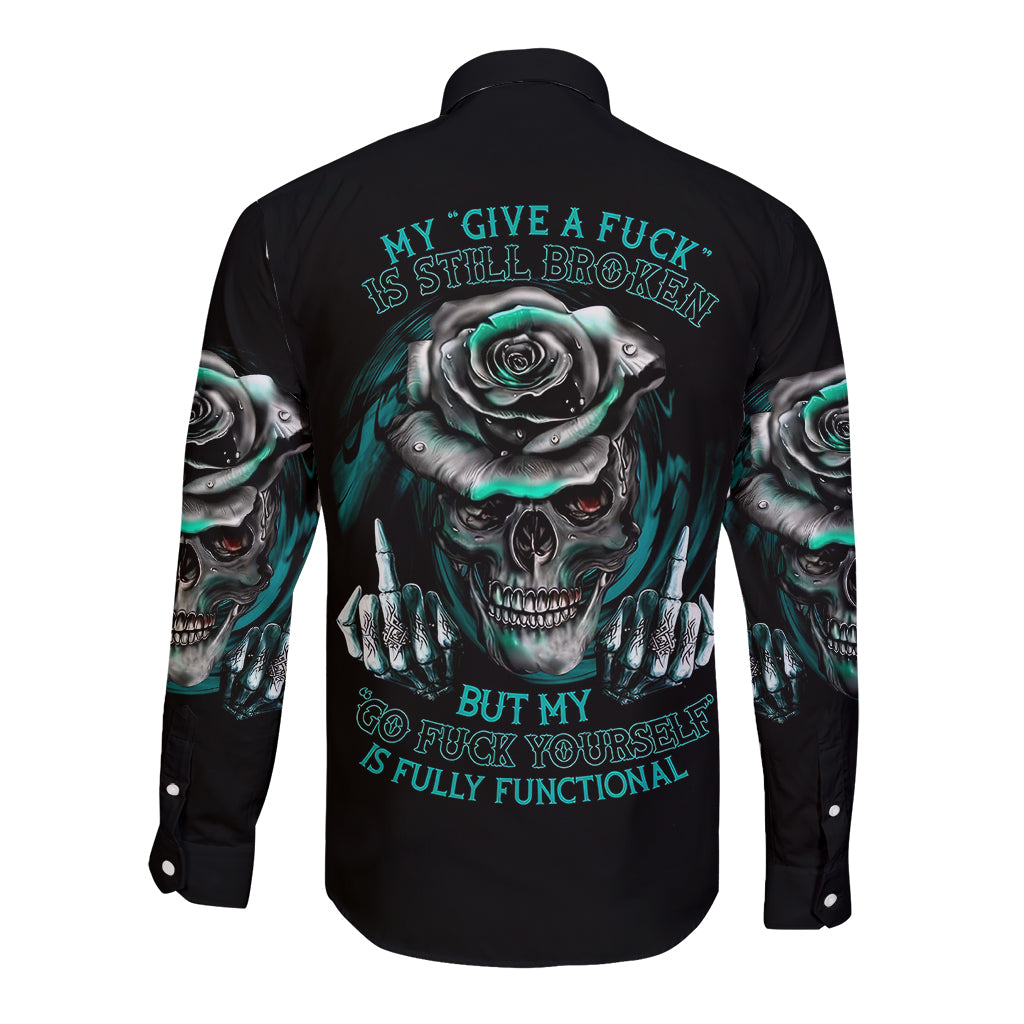 rose-skull-long-sleeve-button-shirt-go-fuck-yourself-is-fully-functional