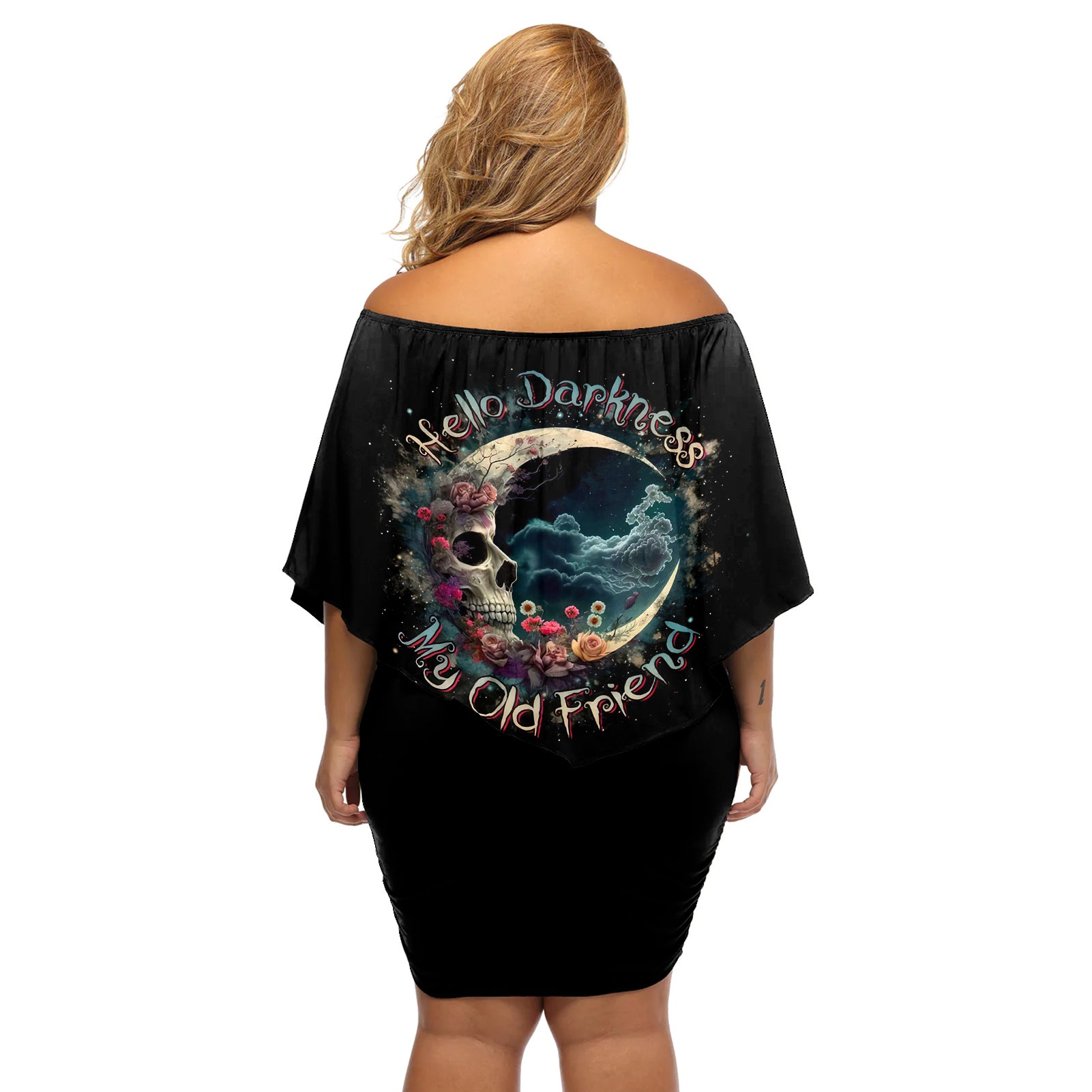 moon-skull-off-shoulder-short-dress-hello-darkness-my-old-friend-moon
