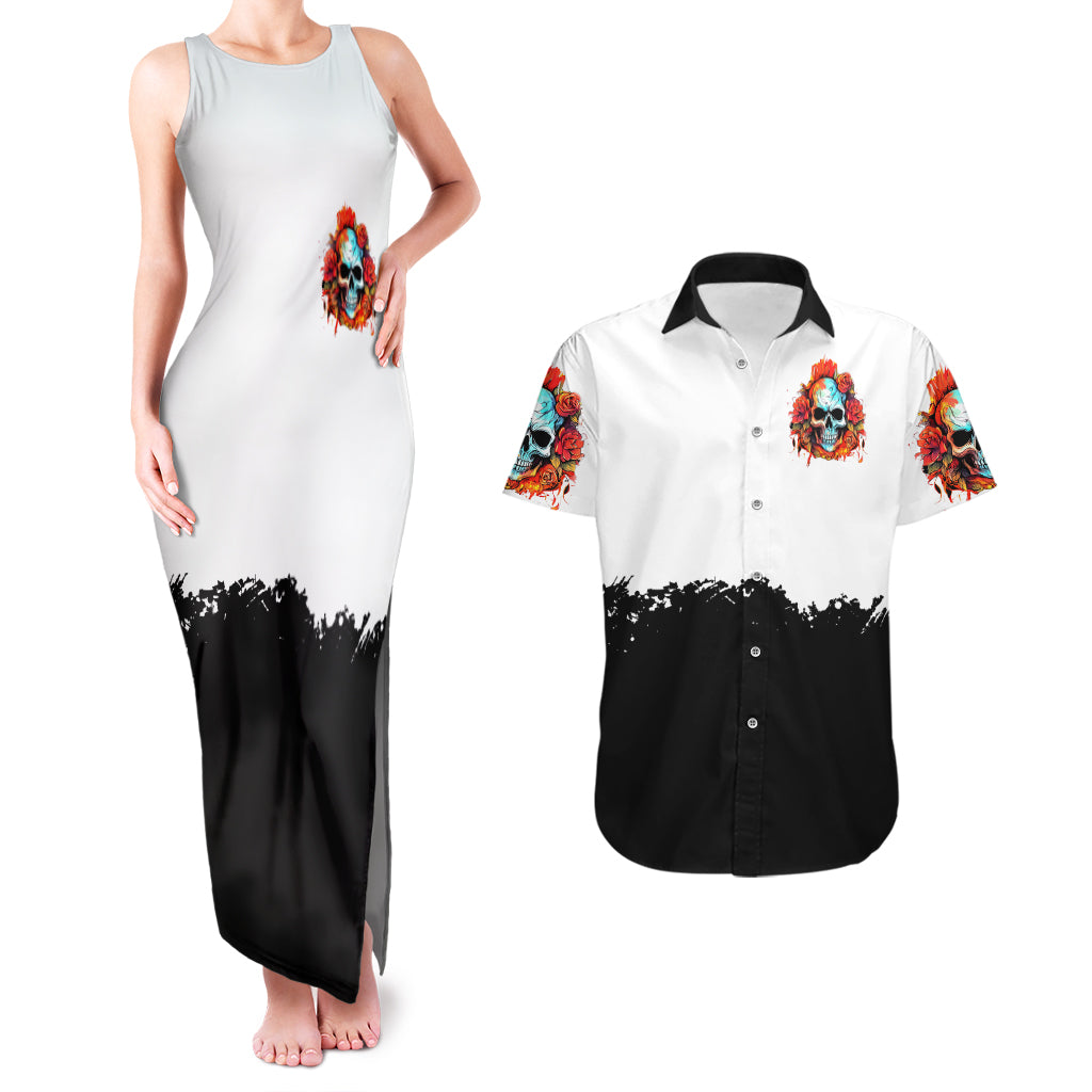 flower-skull-couples-matching-tank-maxi-dress-and-hawaiian-shirt-dont-try-to-figured-me-out-i-special-kind-fire-flower