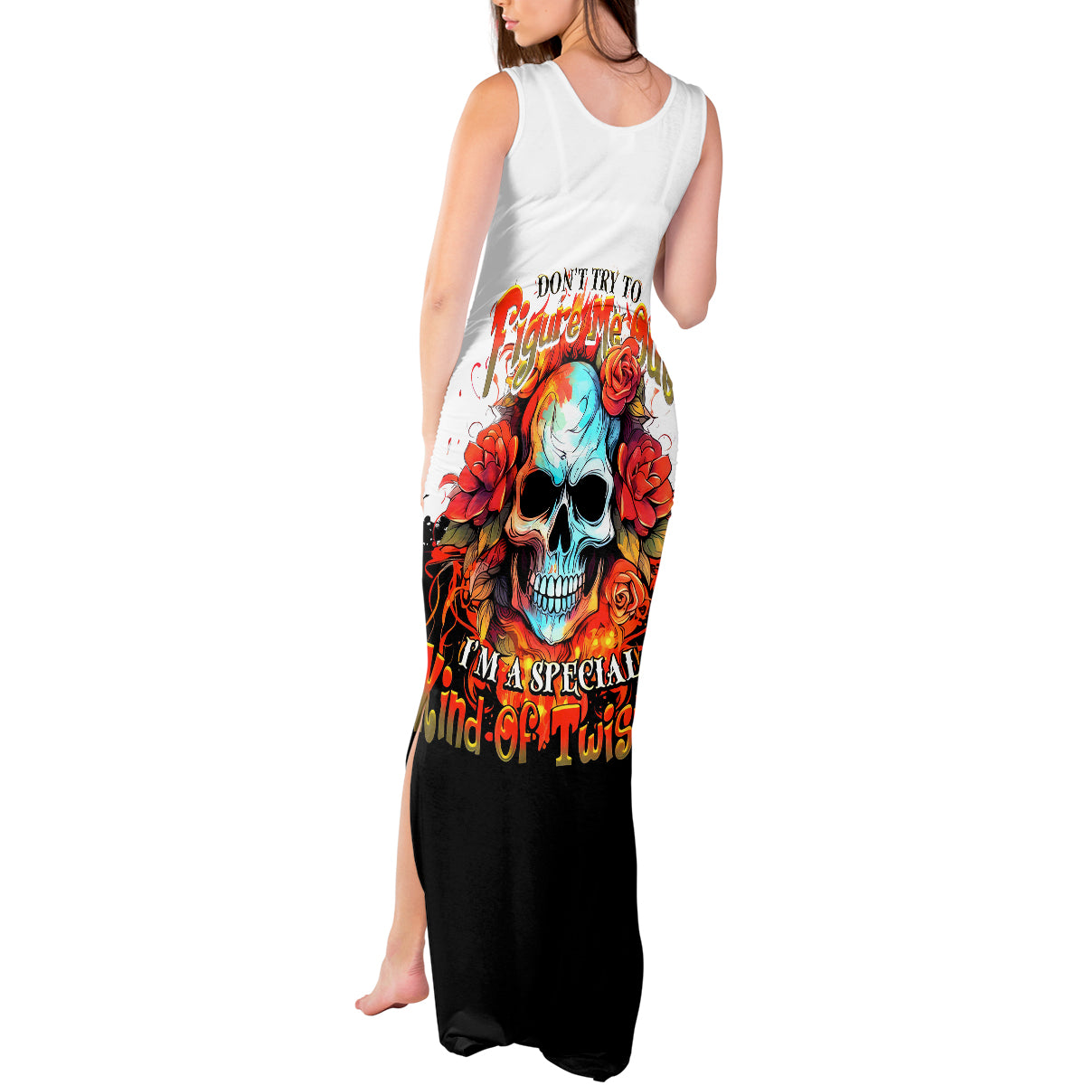 flower-skull-tank-maxi-dress-dont-try-to-figured-me-out-i-special-kind-fire-flower