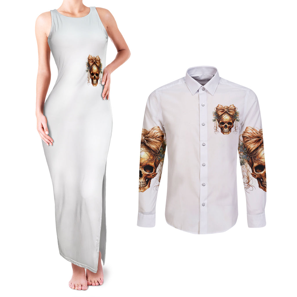 girl-skull-couples-matching-tank-maxi-dress-and-long-sleeve-button-shirts-i-sweet-girl-full-of-crazy
