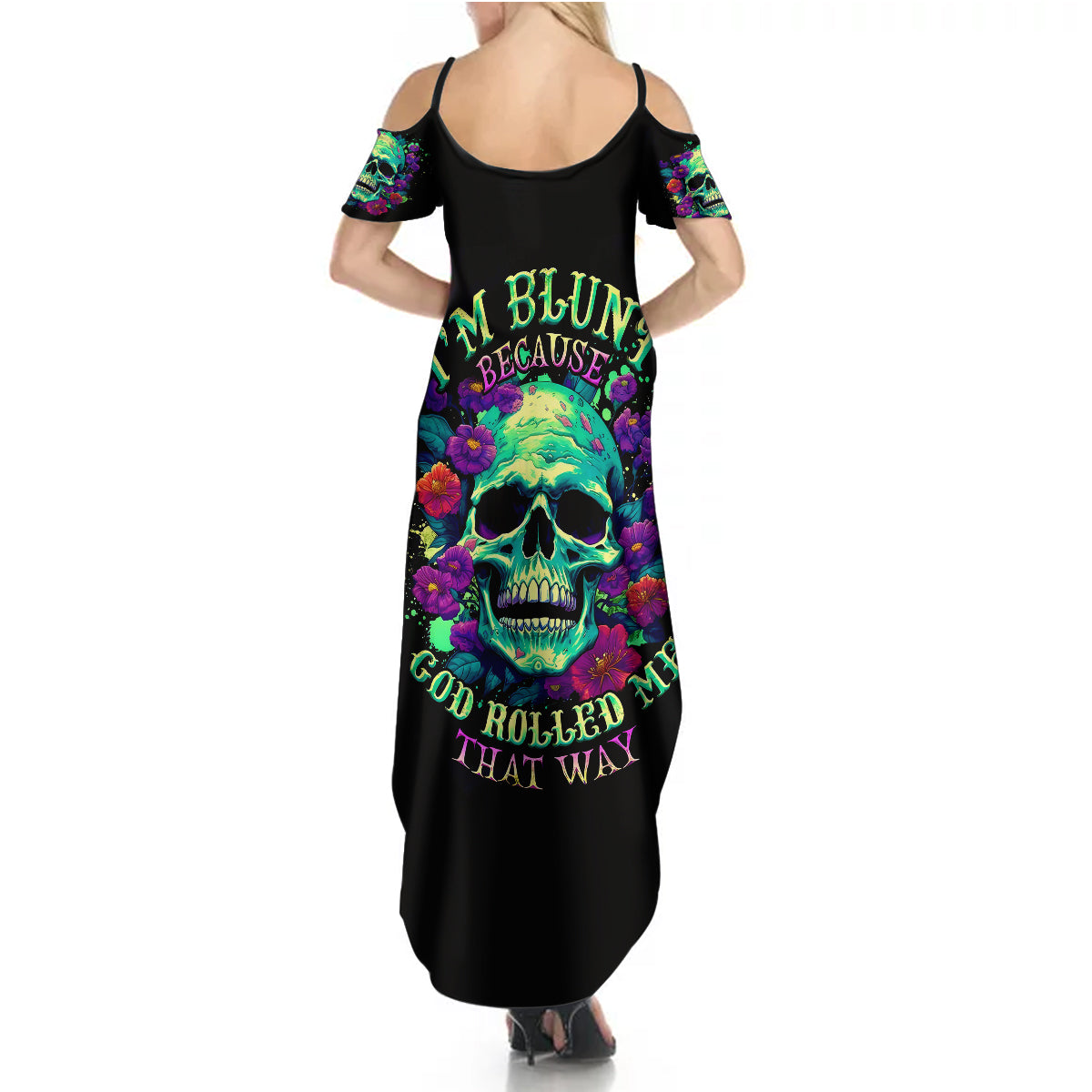 flower-skull-summer-maxi-dress-i-blunt-because-god-rolled-me-that-way