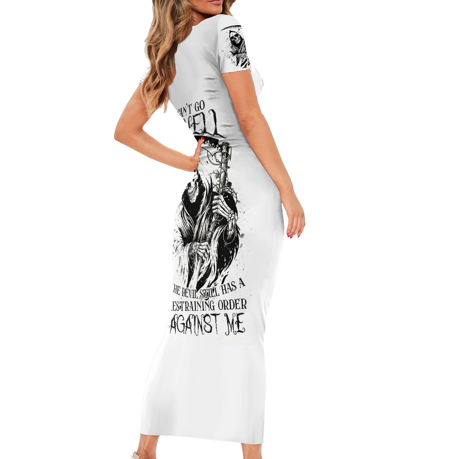 skull-reaper-short-sleeve-bodycon-dress-i-cant-go-to-hell-devil-restrainning-order-against-me