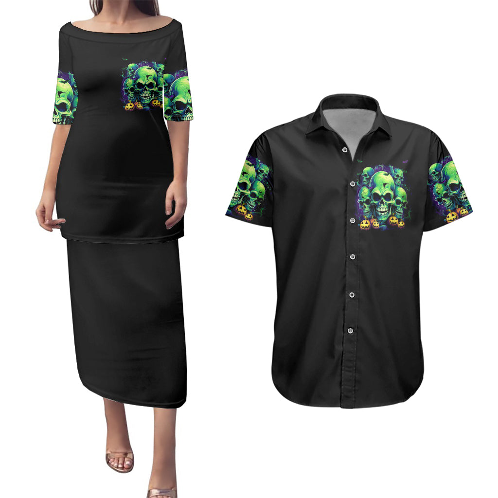 skull-pumpkin-couples-matching-puletasi-dress-and-hawaiian-shirt-i-have-three-side-quite-funny-and-side-you-never-want