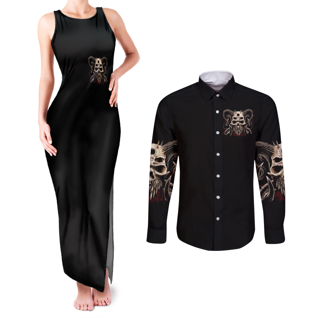 satan-skull-couples-matching-tank-maxi-dress-and-long-sleeve-button-shirts-i-never-alone-my-demon-with-me-247