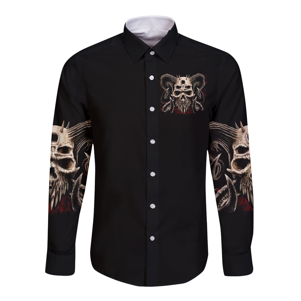 satan-skull-long-sleeve-button-shirt-i-never-alone-my-demon-with-me-247