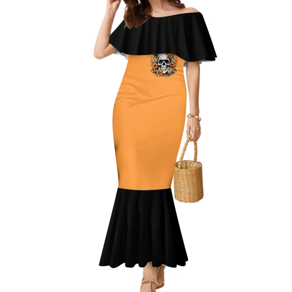 flower-skull-mermaid-dress-i-try-to-avoid-drama