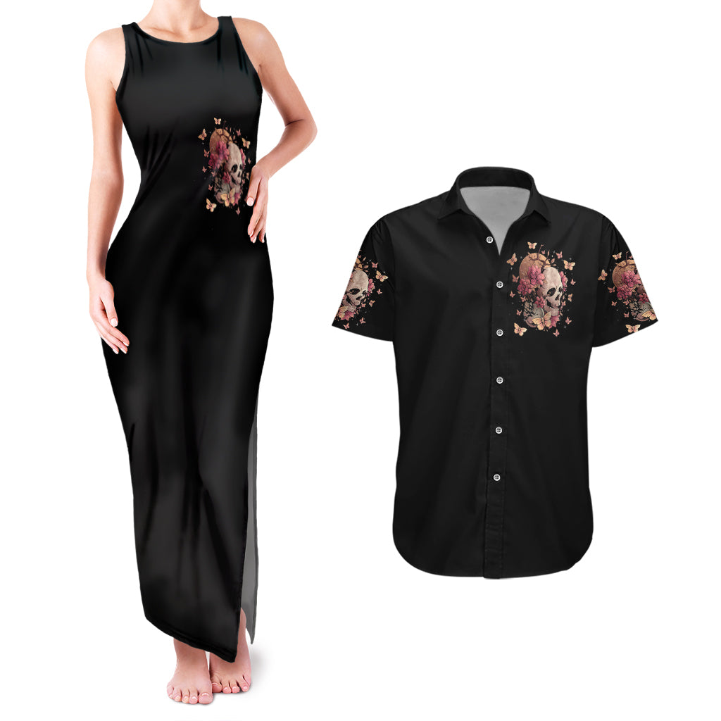 flower-skull-couples-matching-tank-maxi-dress-and-hawaiian-shirt-iam-a-sweet-girl-full-of-crazy