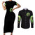 zombie-skull-couples-matching-short-sleeve-bodycon-dress-and-long-sleeve-button-shirts-i-never-alone-my-demon-with-me-247