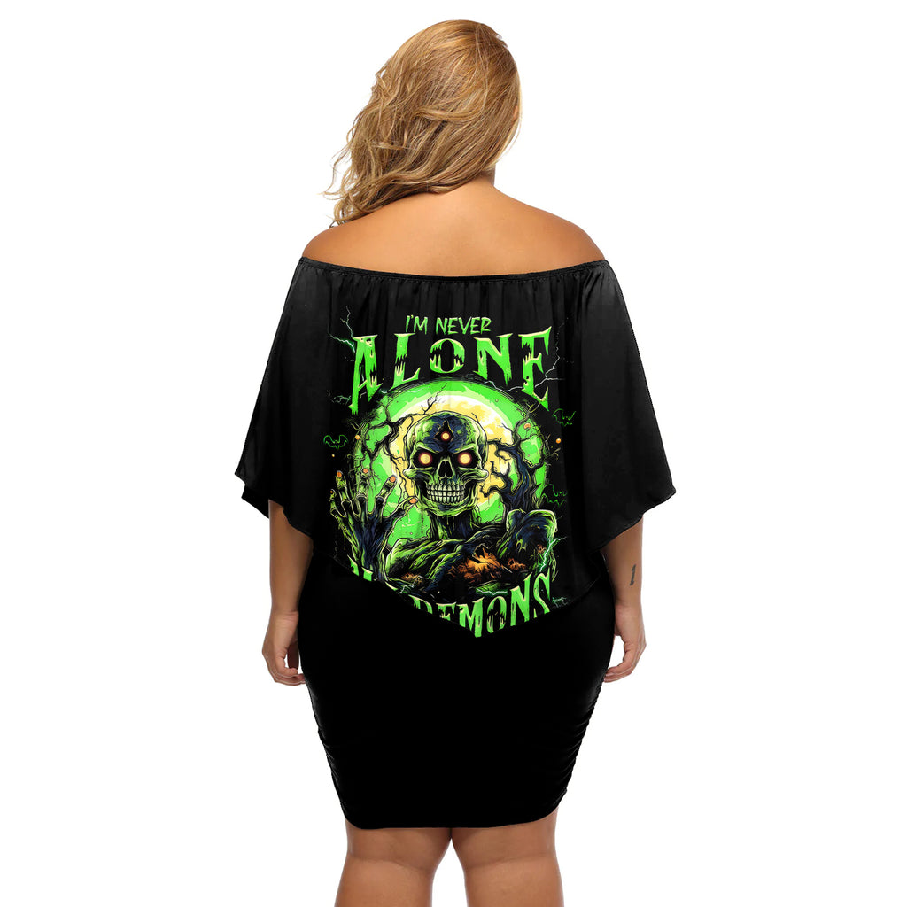 zombie-skull-off-shoulder-short-dress-i-never-alone-my-demon-with-me-247