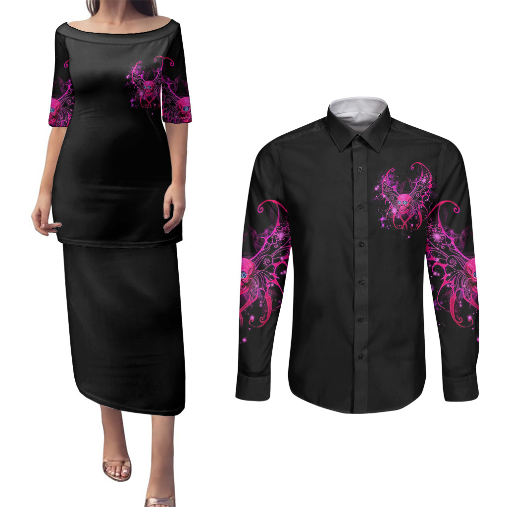 fairy-skull-couples-matching-puletasi-dress-and-long-sleeve-button-shirts-my-next-life-i-want-to-be-karma-fairy