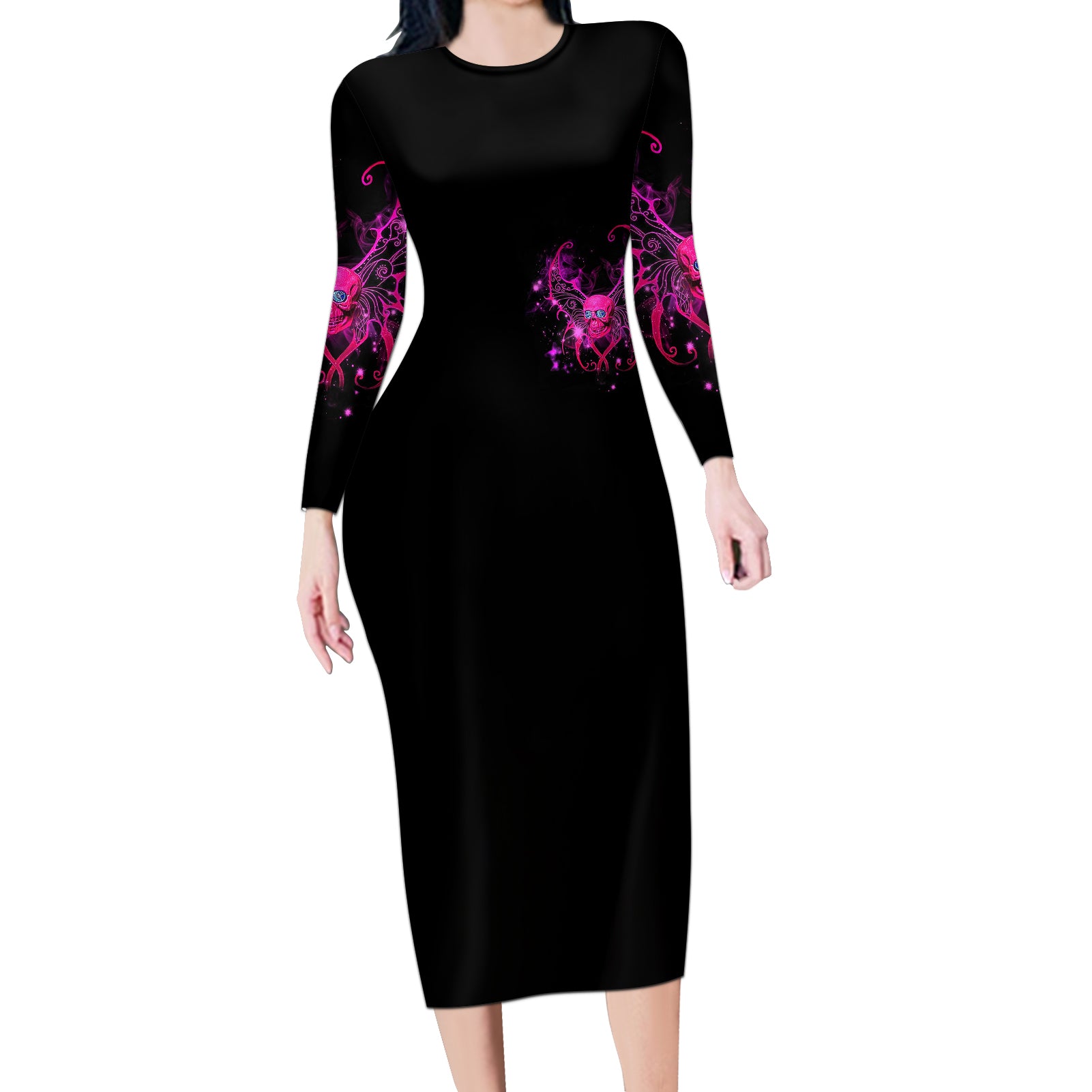 fairy-skull-long-sleeve-bodycon-dress-my-next-life-i-want-to-be-karma-fairy