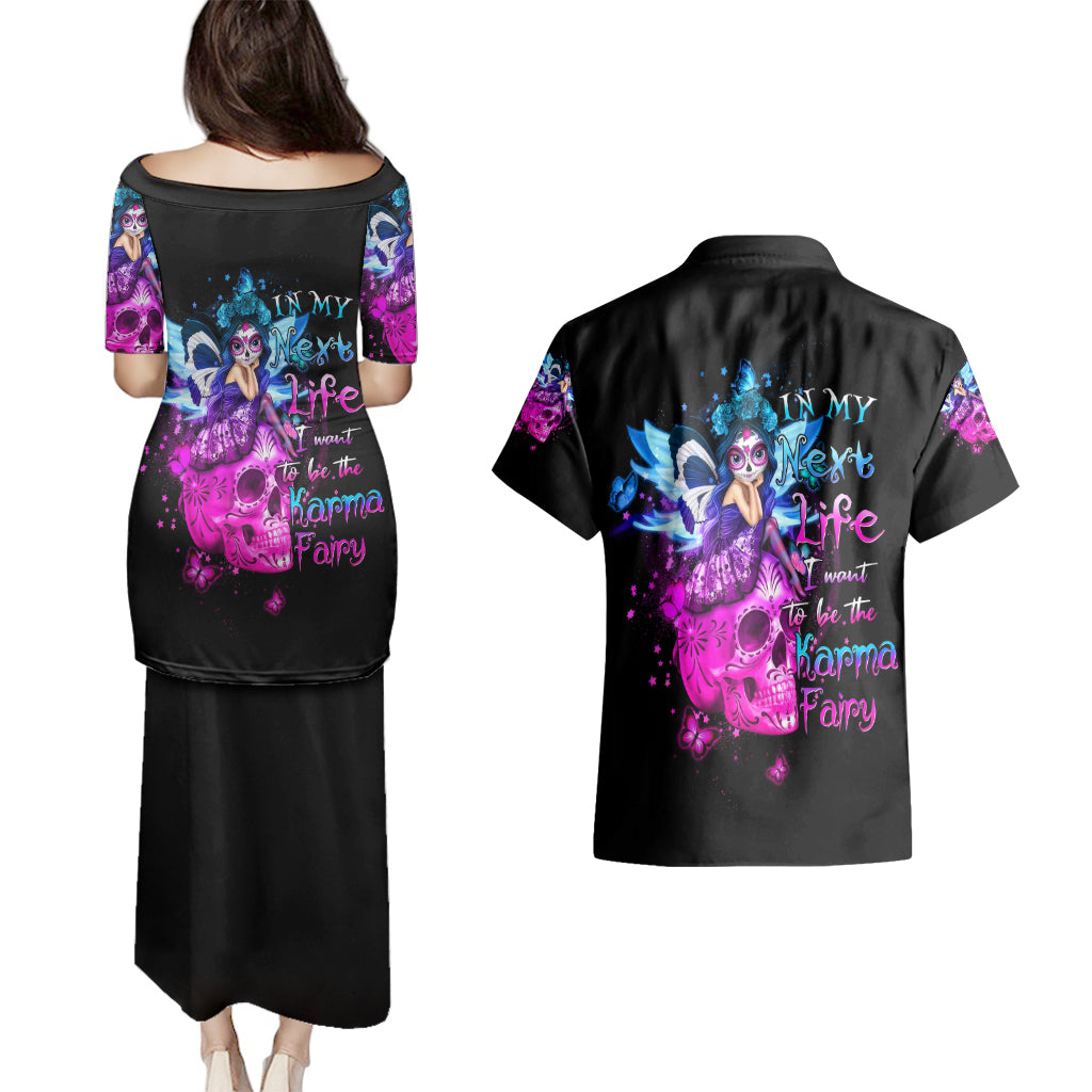 tiny-fairy-skull-couples-matching-puletasi-dress-and-hawaiian-shirt-my-next-life-i-want-to-be-karma-fairy