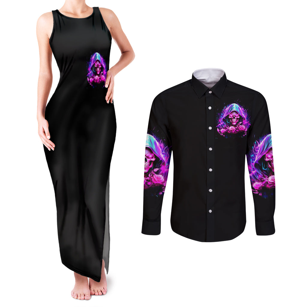 fire-skull-couples-matching-tank-maxi-dress-and-long-sleeve-button-shirts-judge-me-when-youre-perfect-otherwise-shut-up