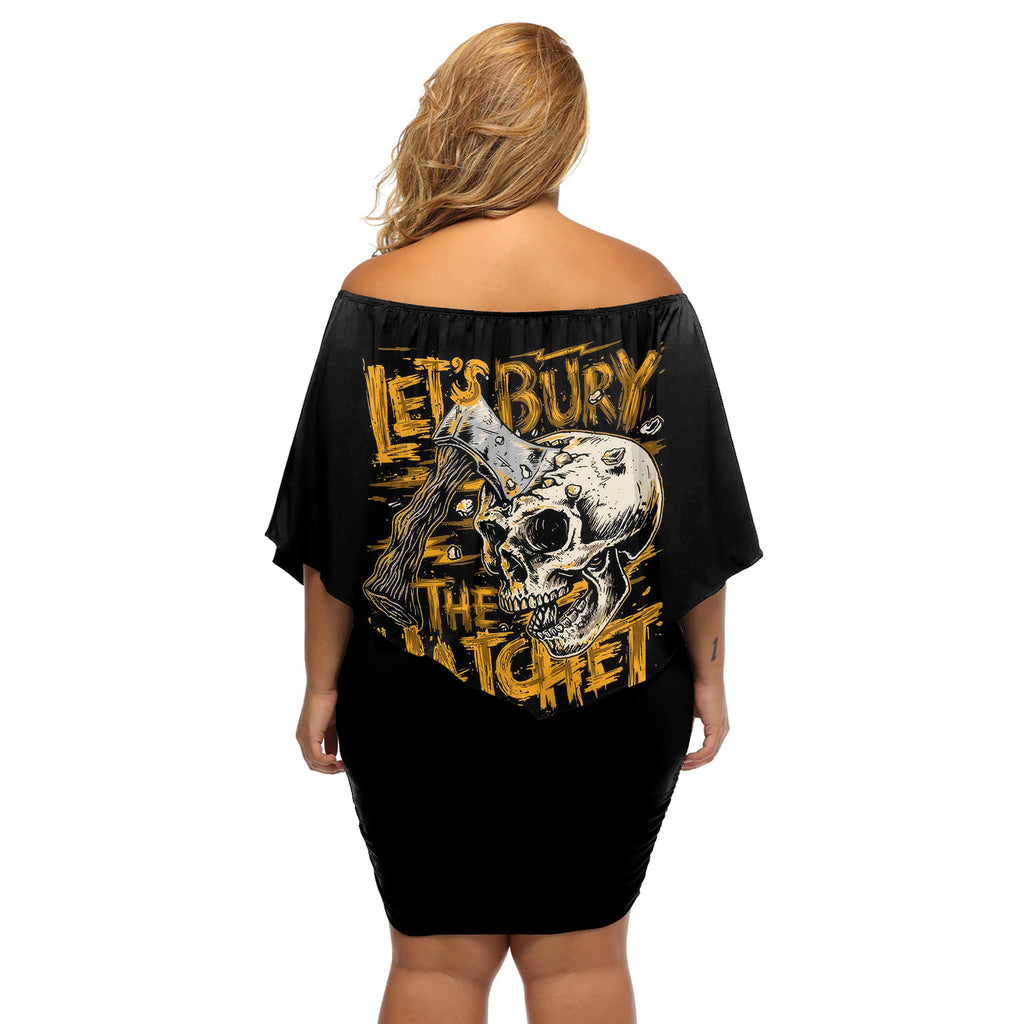 axe-skull-off-shoulder-short-dress-lets-bury-the-hatchet