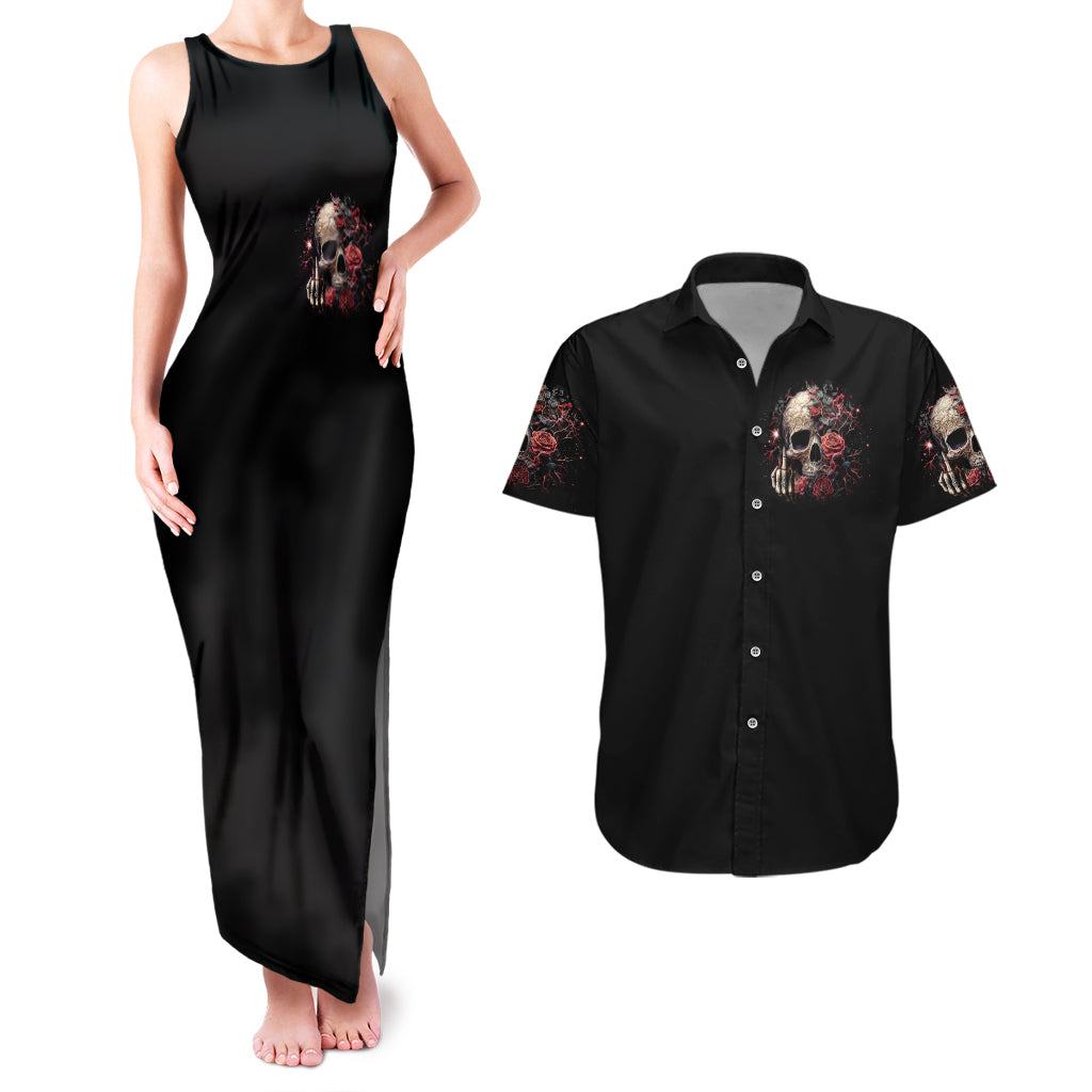 rose-skull-couples-matching-tank-maxi-dress-and-hawaiian-shirt-my-give-a-fuck-is-broken-but-my-go-fuck-yourself-is-functional