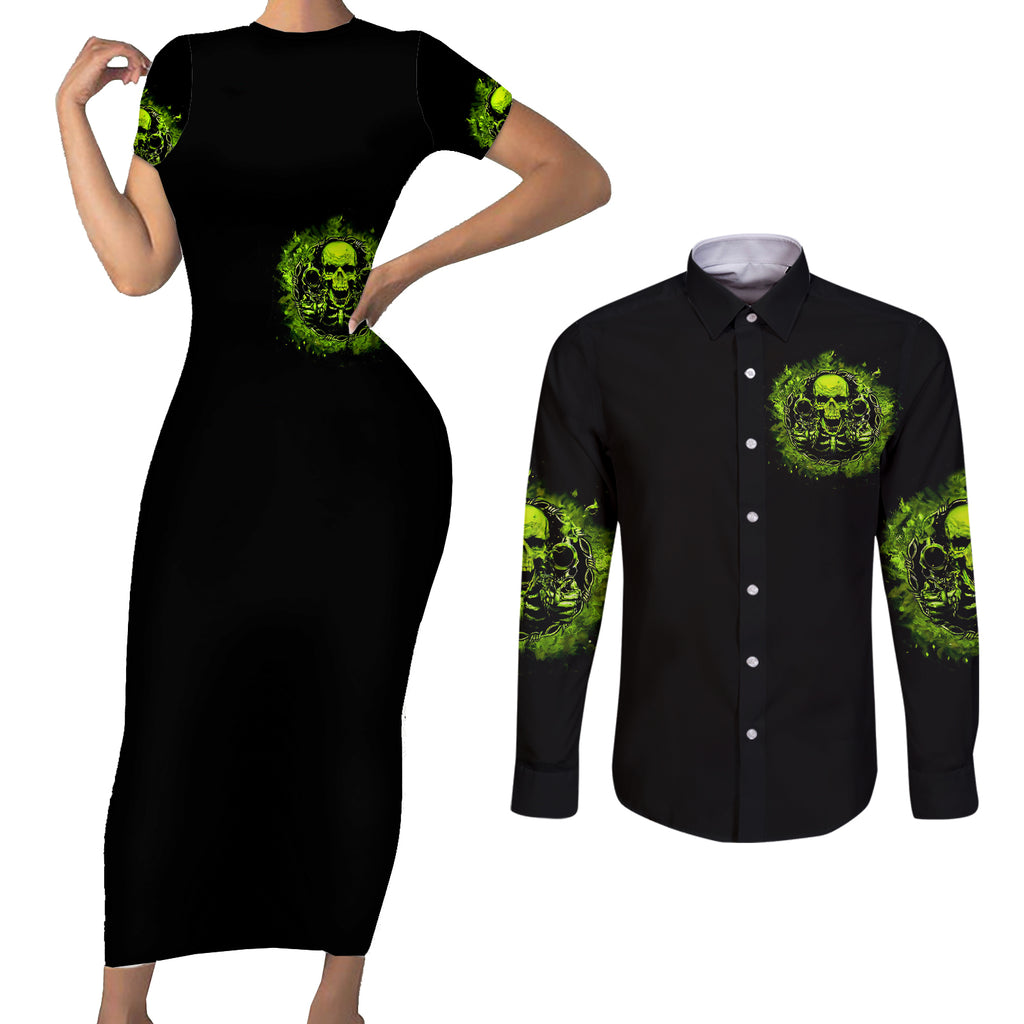 gun-skull-couples-matching-short-sleeve-bodycon-dress-and-long-sleeve-button-shirts-when-you-come-for-my-gun-expect-an-appropriate-response