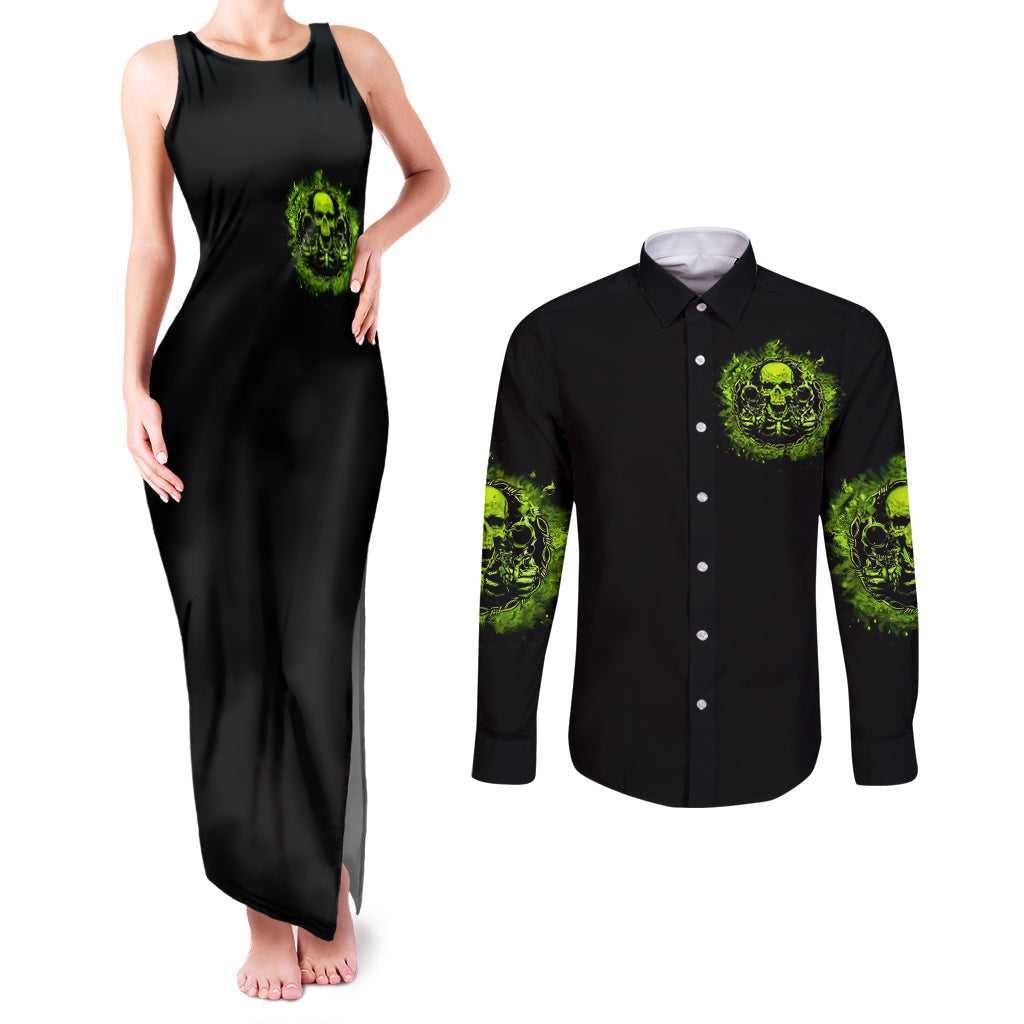 gun-skull-couples-matching-tank-maxi-dress-and-long-sleeve-button-shirts-when-you-come-for-my-gun-expect-an-appropriate-response