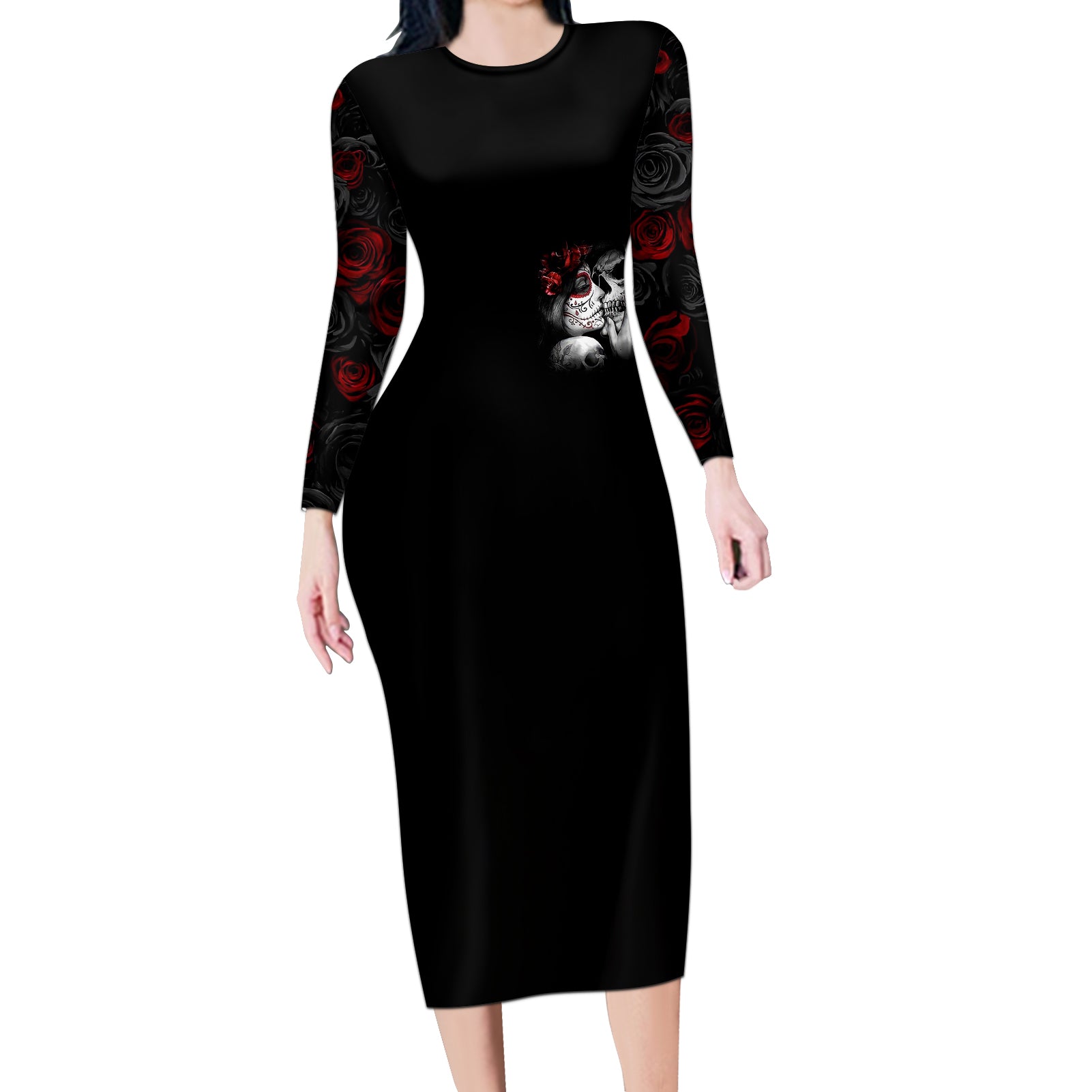 love-skull-long-sleeve-bodycon-dress-once-upon-a-time-i-love-you-forever-and-always