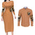 sunflower-skull-couples-matching-long-sleeve-bodycon-dress-and-long-sleeve-button-shirts-she-is-sunshine-mixed-with-a-little-hurricance