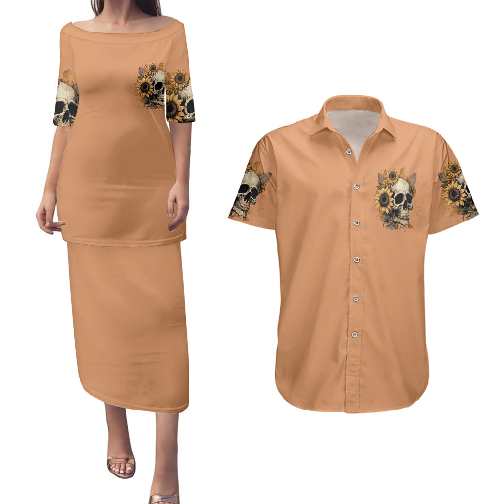 sunflower-skull-couples-matching-puletasi-dress-and-hawaiian-shirt-she-is-sunshine-mixed-with-a-little-hurricance