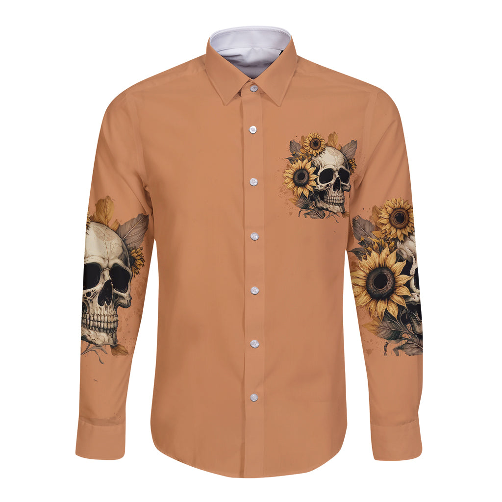 sunflower-skull-long-sleeve-button-shirt-she-is-sunshine-mixed-with-a-little-hurricance