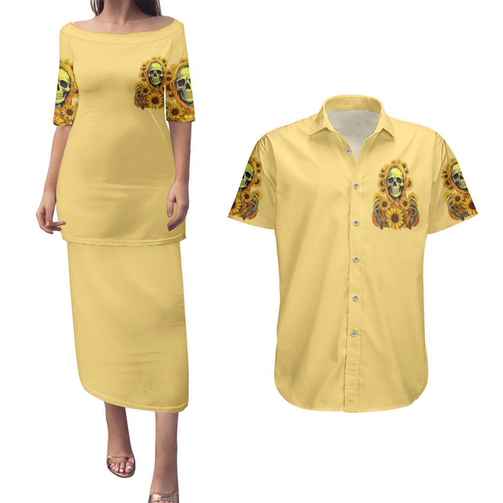sunflower-skull-couples-matching-puletasi-dress-and-hawaiian-shirt-im-blunt-because-god-rolled-me-that-way