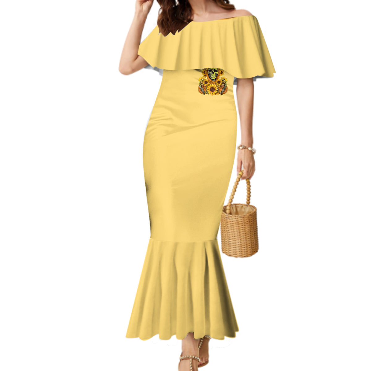 sunflower-skull-mermaid-dress-im-blunt-because-god-rolled-me-that-way