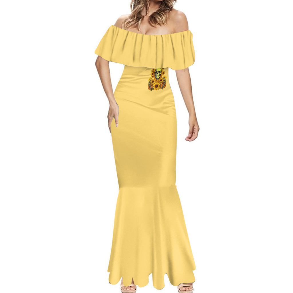 sunflower-skull-mermaid-dress-im-blunt-because-god-rolled-me-that-way