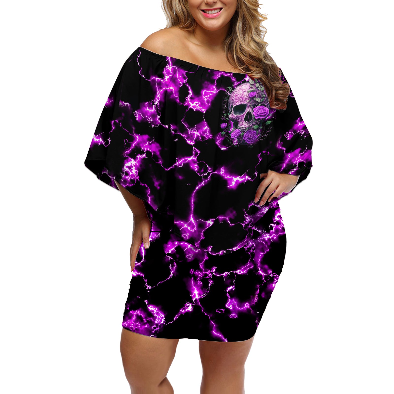 rose-skull-off-shoulder-short-dress-she-whispered-back-i-am-the-storm