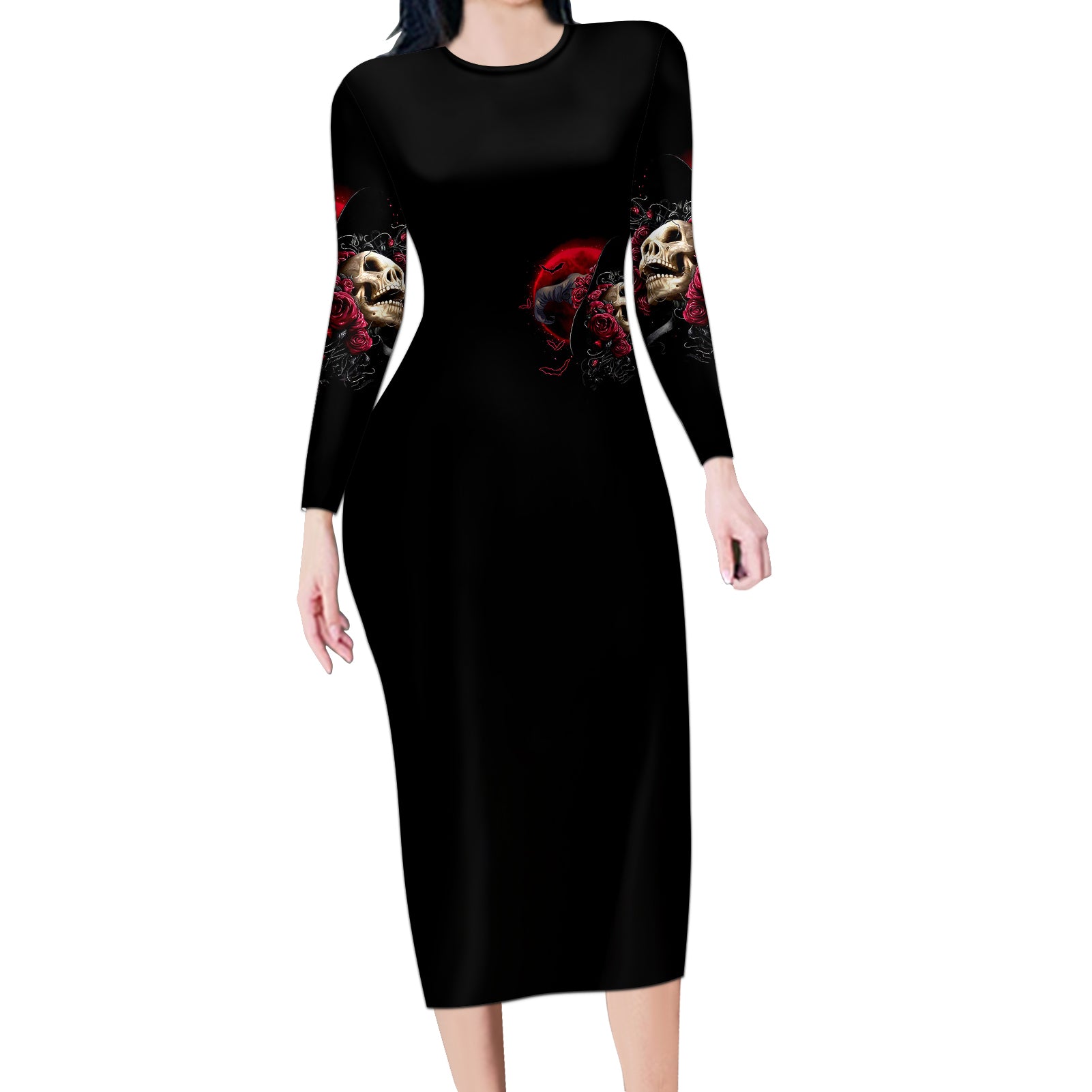 witch-skull-long-sleeve-bodycon-dress-in-a-world-full-of-princess-be-a-witch