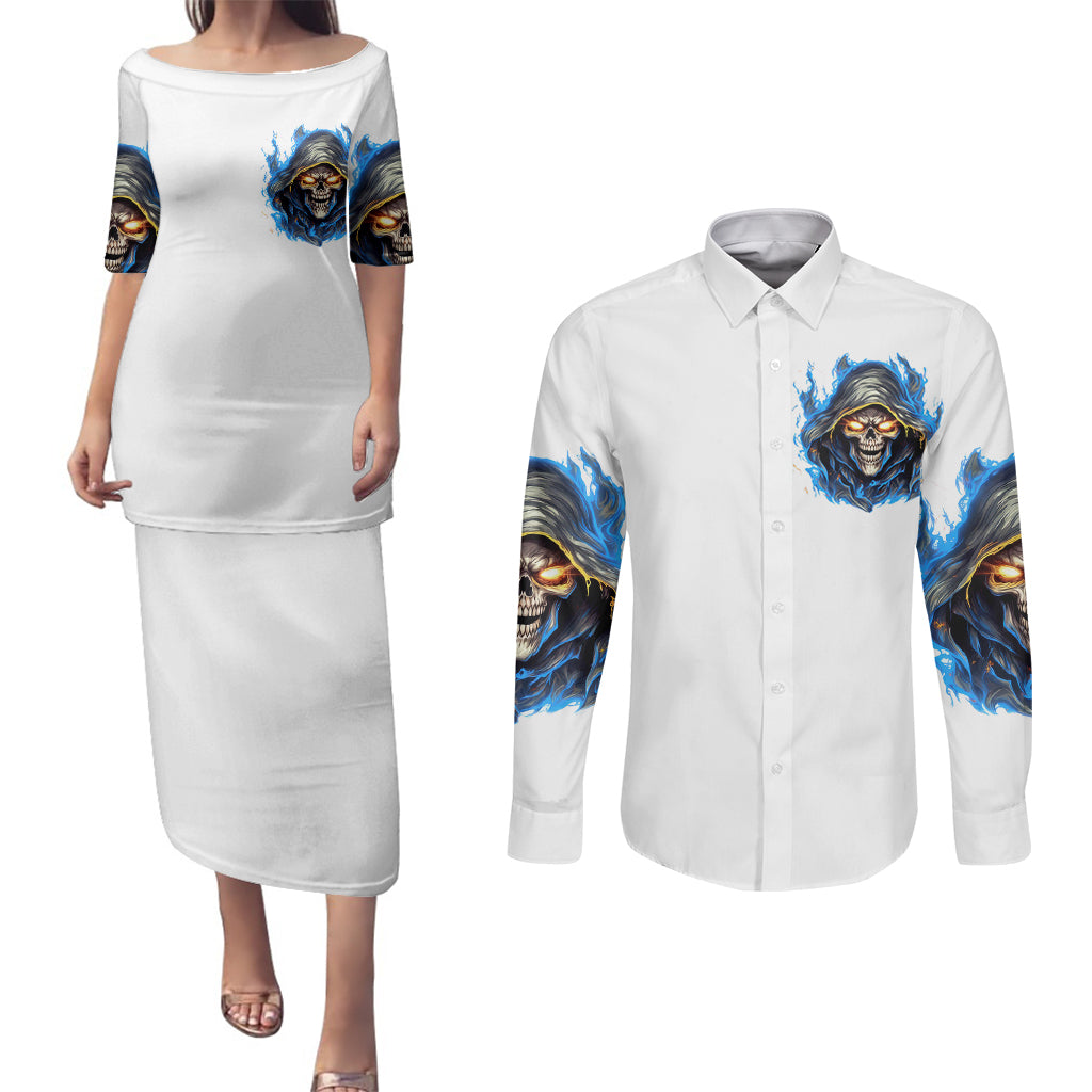 death-skull-couples-matching-puletasi-dress-and-long-sleeve-button-shirts-walk-away-i-have-anger-issues-and-dislike-for-stupod-people