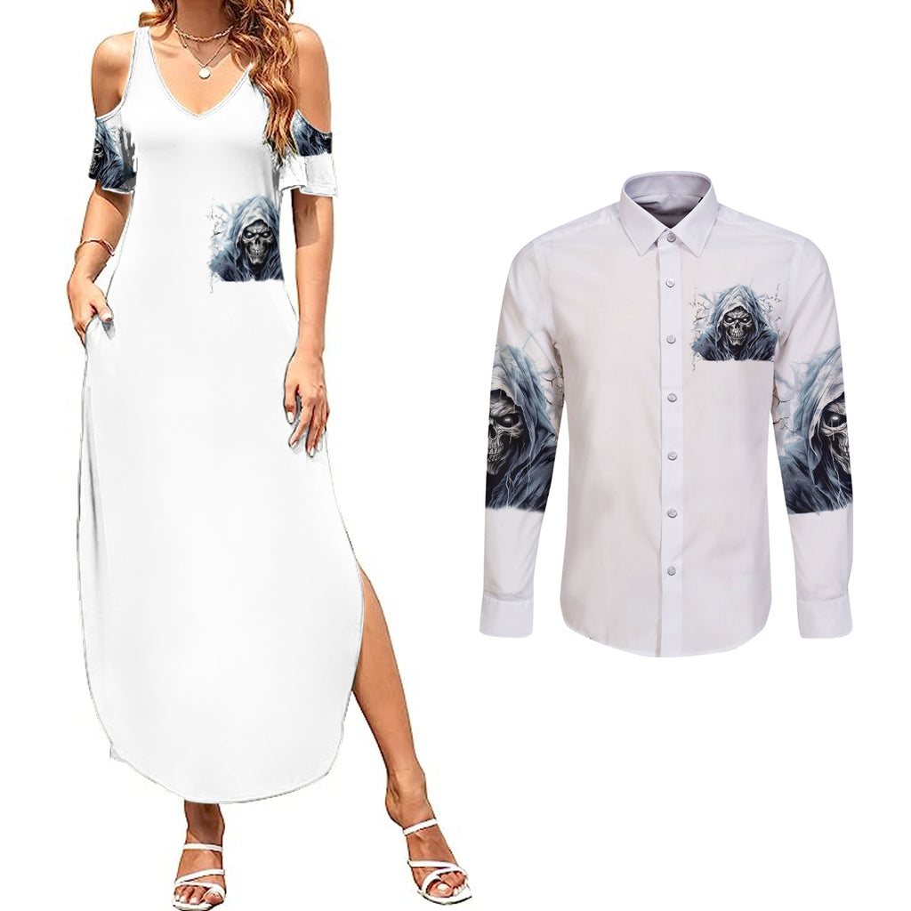 death-skull-couples-matching-summer-maxi-dress-and-long-sleeve-button-shirts-when-im-good-i-gods-son-but-when-im-bad-im-devils-dad