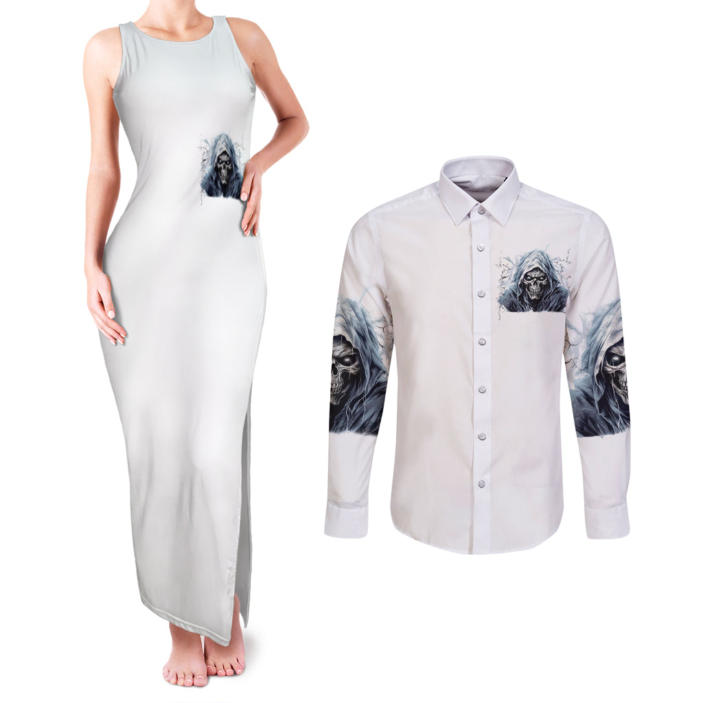death-skull-couples-matching-tank-maxi-dress-and-long-sleeve-button-shirts-when-im-good-i-gods-son-but-when-im-bad-im-devils-dad