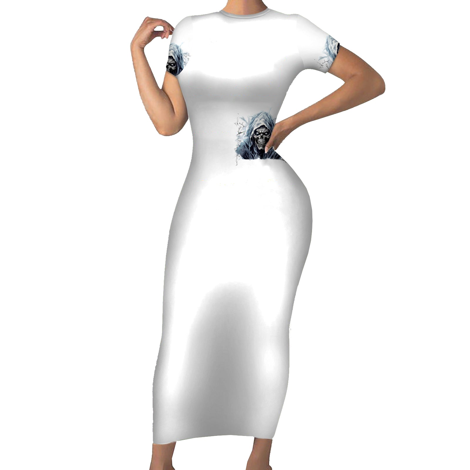 death-skull-short-sleeve-bodycon-dress-when-im-good-i-gods-son-but-when-im-bad-im-devils-dad
