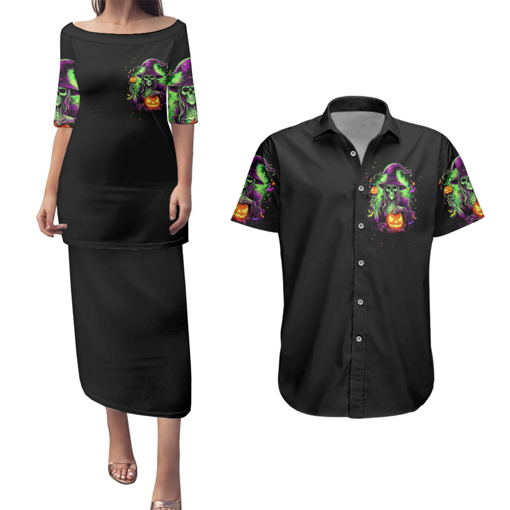 pumpkin-witch-skull-couples-matching-puletasi-dress-and-hawaiian-shirt-witches-be-trippin