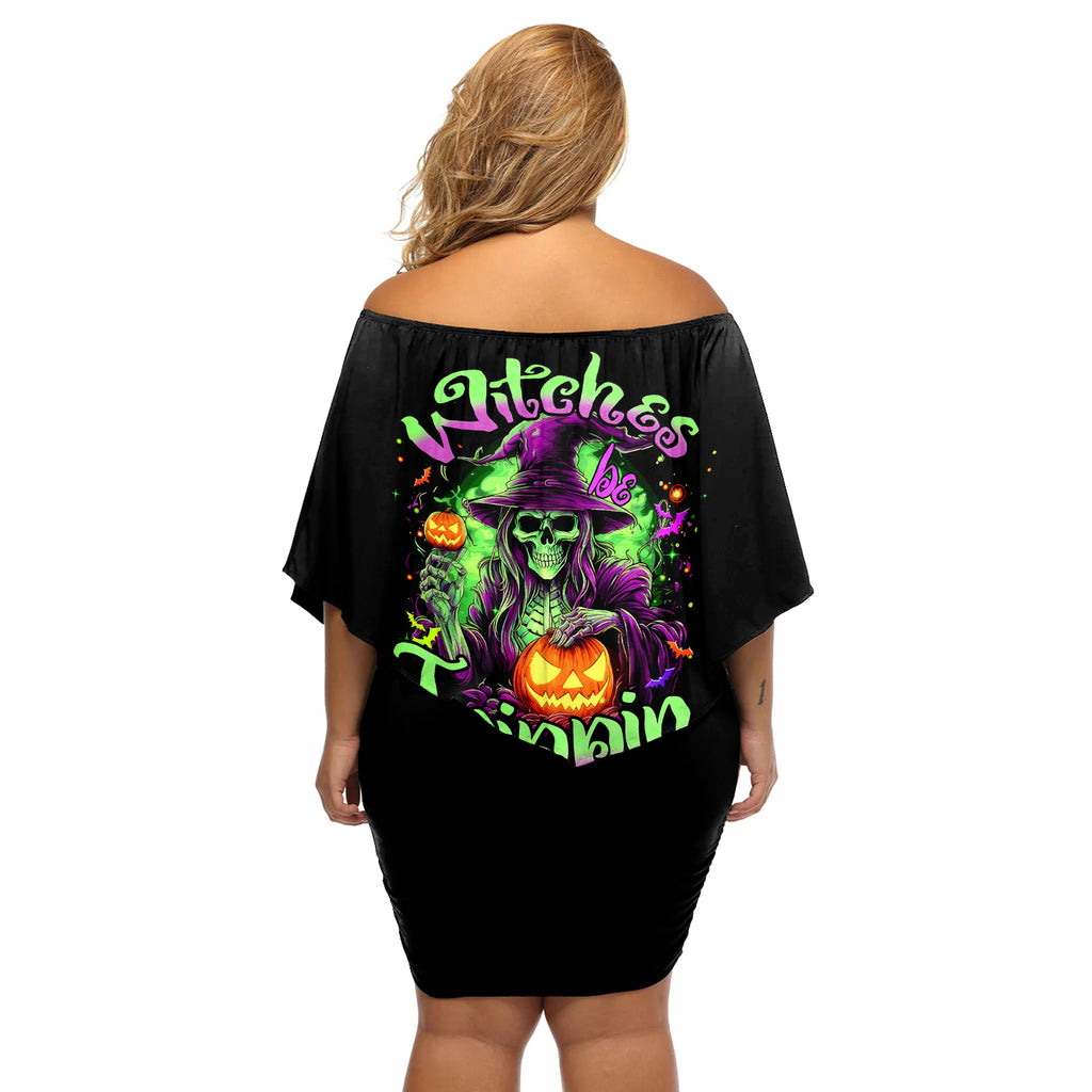 pumpkin-witch-skull-off-shoulder-short-dress-witches-be-trippin