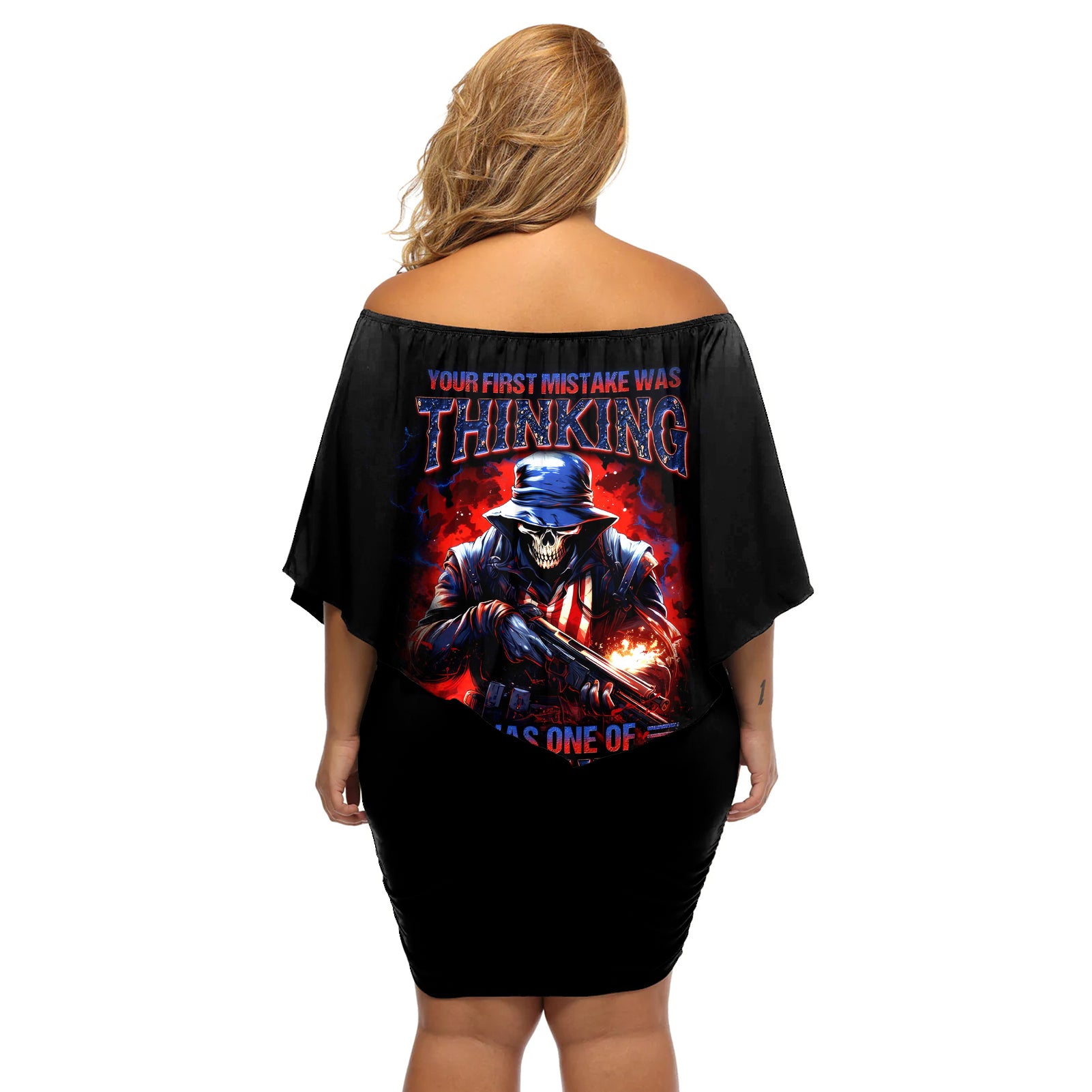 soldier-skull-off-shoulder-short-dress-your-first-mistake-was-thinking-i-was-one-of-the-sheep