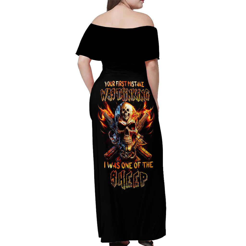 fire-gun-skull-off-shoulder-maxi-dress-your-first-mistake-was-thinking-i-was-one-of-the-sheep