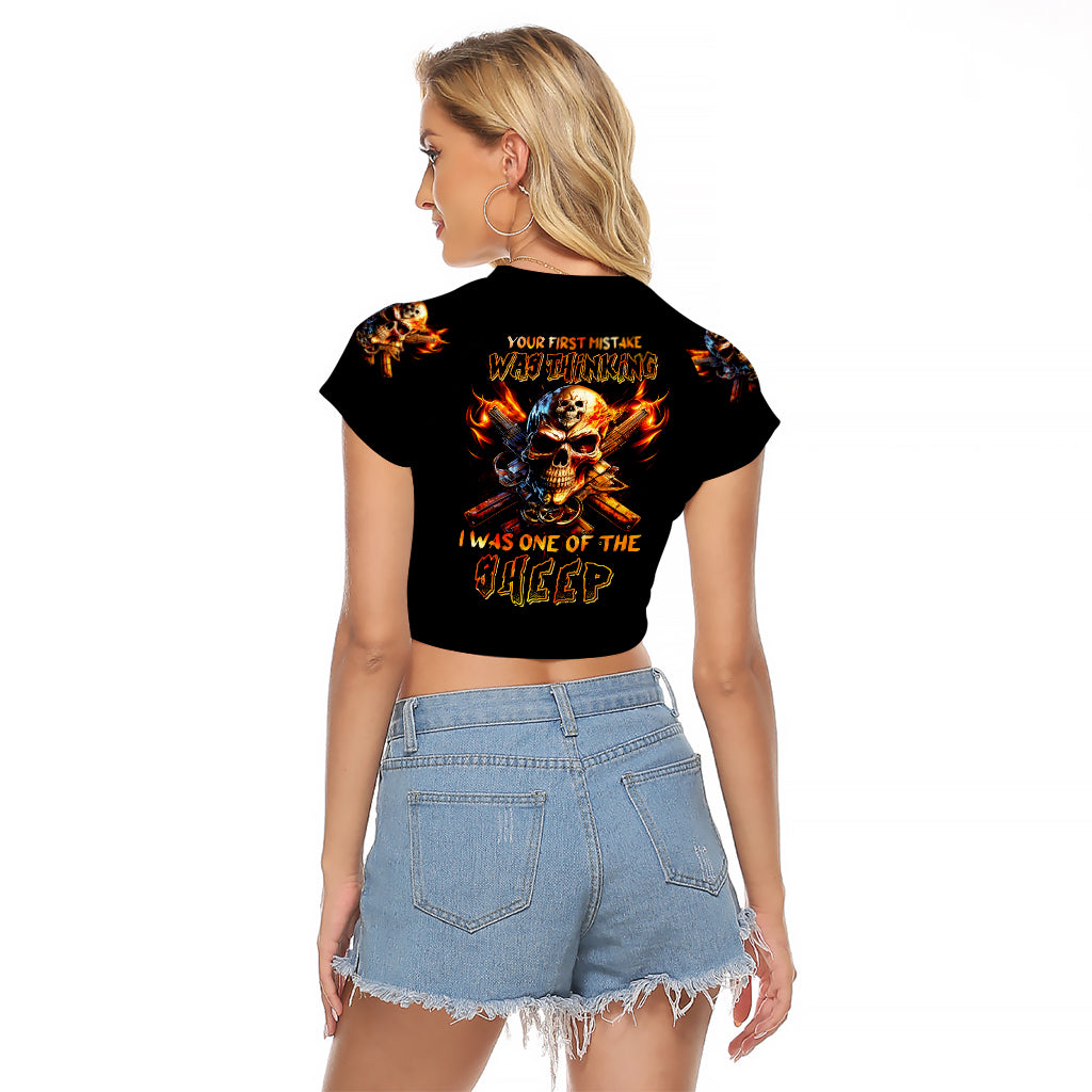 fire-gun-skull-raglan-cropped-t-shirt-your-first-mistake-was-thinking-i-was-one-of-the-sheep