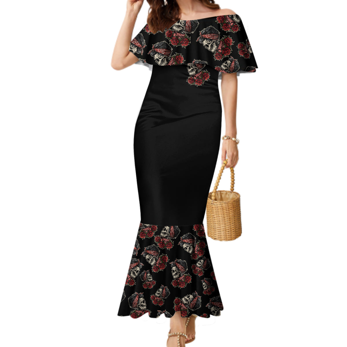 girl-skull-mermaid-dress-zero-fucking-given