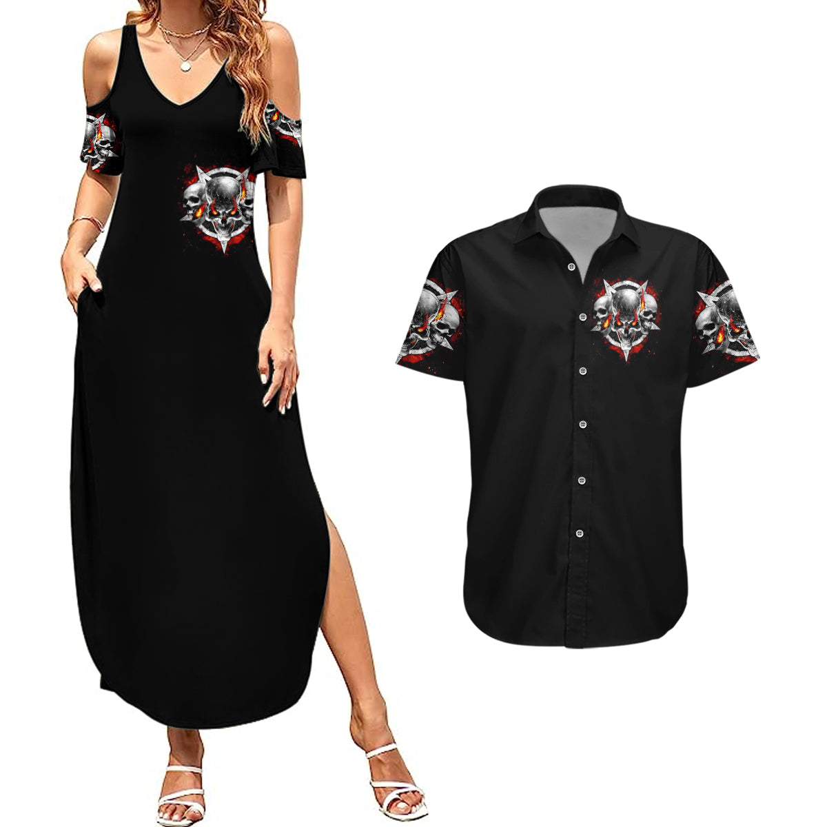 satan-skull-couples-matching-summer-maxi-dress-and-hawaiian-shirt-become-the-monster-and-show-your-true-smile