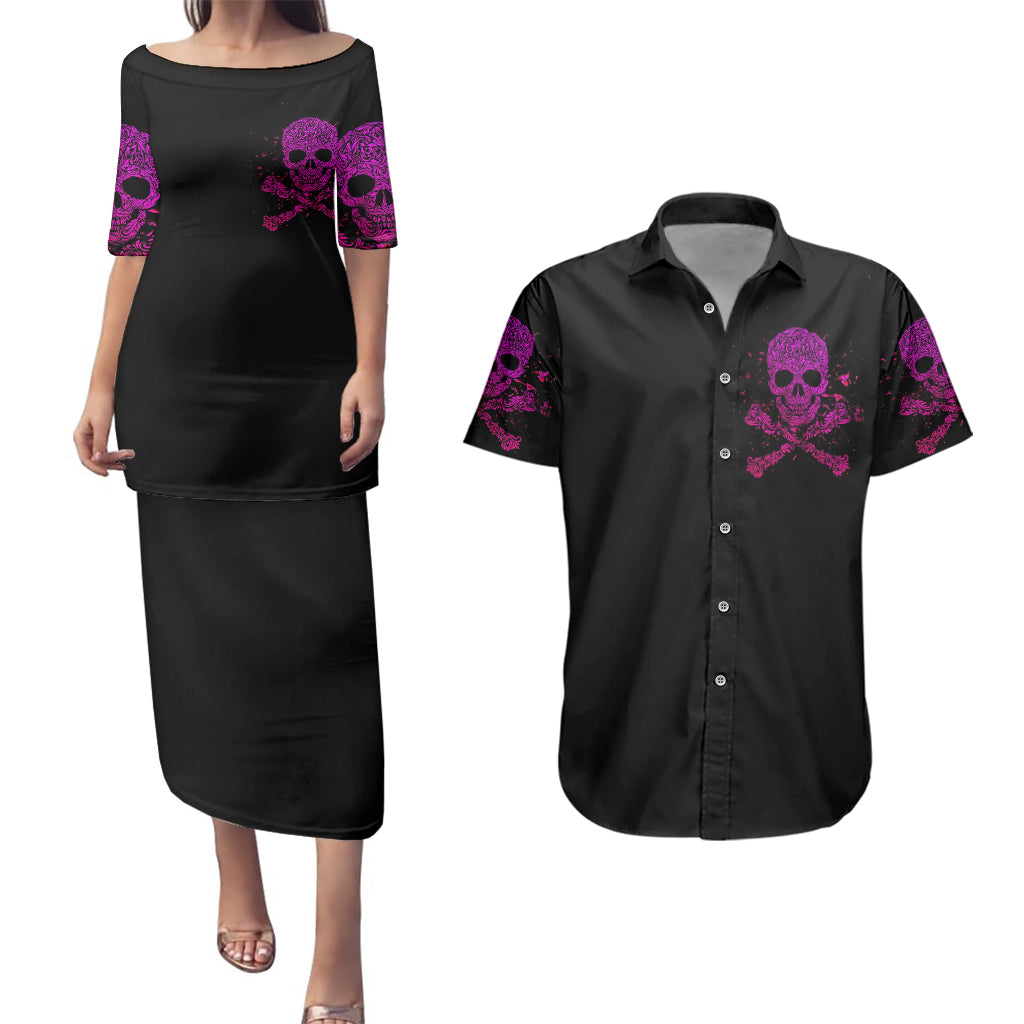 flower-skull-couples-matching-puletasi-dress-and-hawaiian-shirt-can-you-see-the-fuck-you-in-my-smile