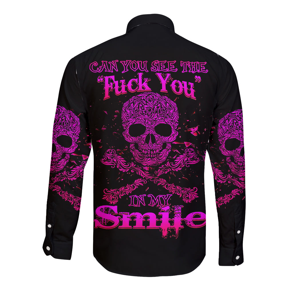 flower-skull-long-sleeve-button-shirt-can-you-see-the-fuck-you-in-my-smile