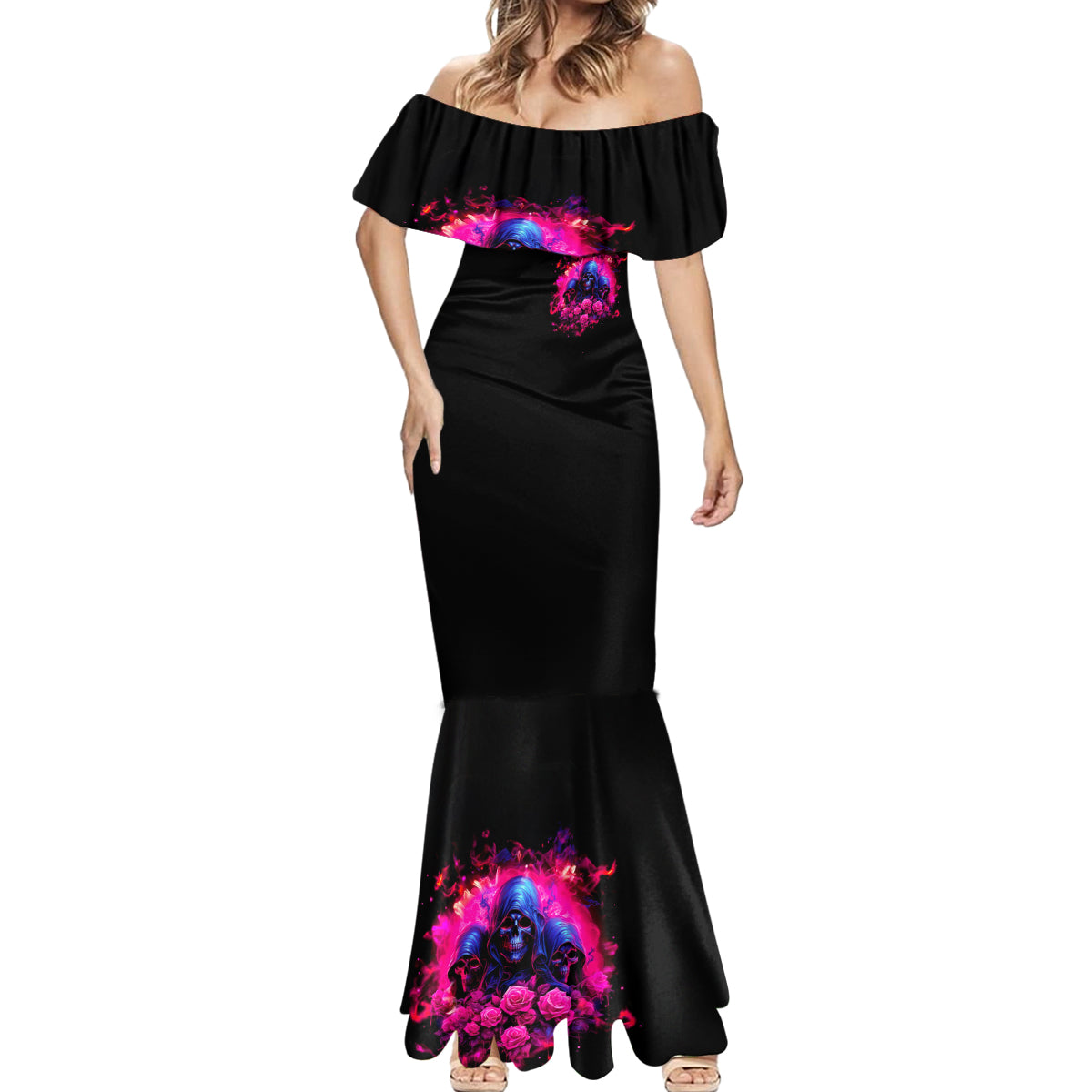 Rose Skull Mermaid Dress I Have 3 Sides And You Never Want To See