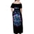 Rose Skull Off Shoulder Maxi Dress Stuck Between IDK IDC And IDGAF