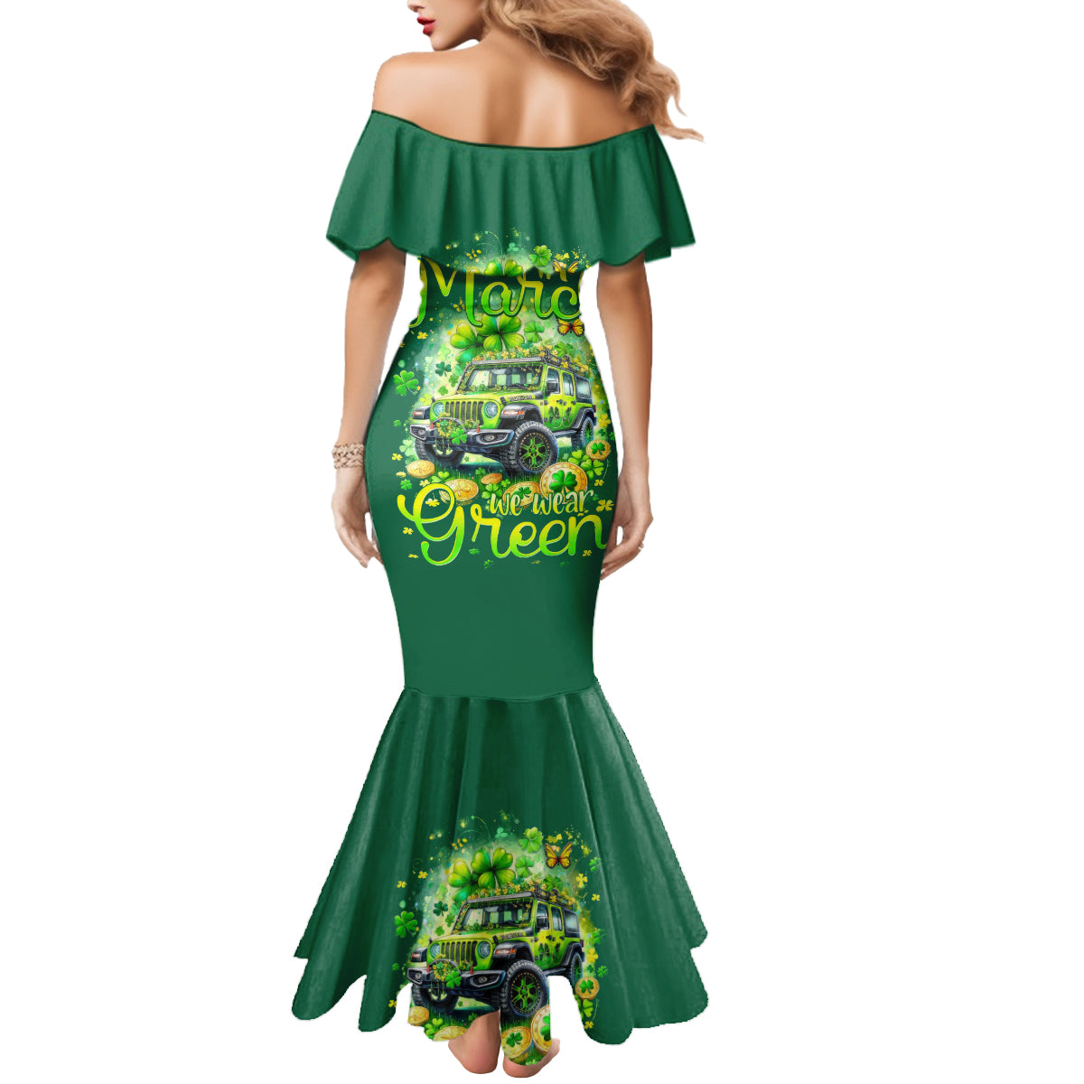 Irsh Jeep Mermaid Dress In March We Wear Green